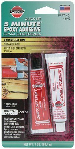 EPOXY  5 MINUTE ADHESIVE CRISTAL  1 OZ
