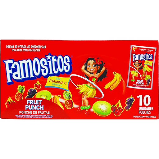 FAMOSITOS FRUIT PUNCH CAJA 10 