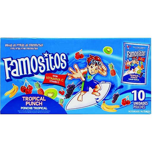FAMOSITOS TROPICAL PUNCH CAJA 