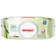 BABY WIPES HUGGIES ALOE&VITA E PQT/56