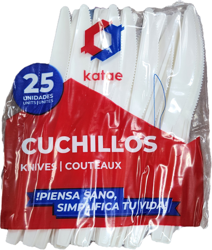 CUCHILLOS PLASTICOS KATAE 25ct