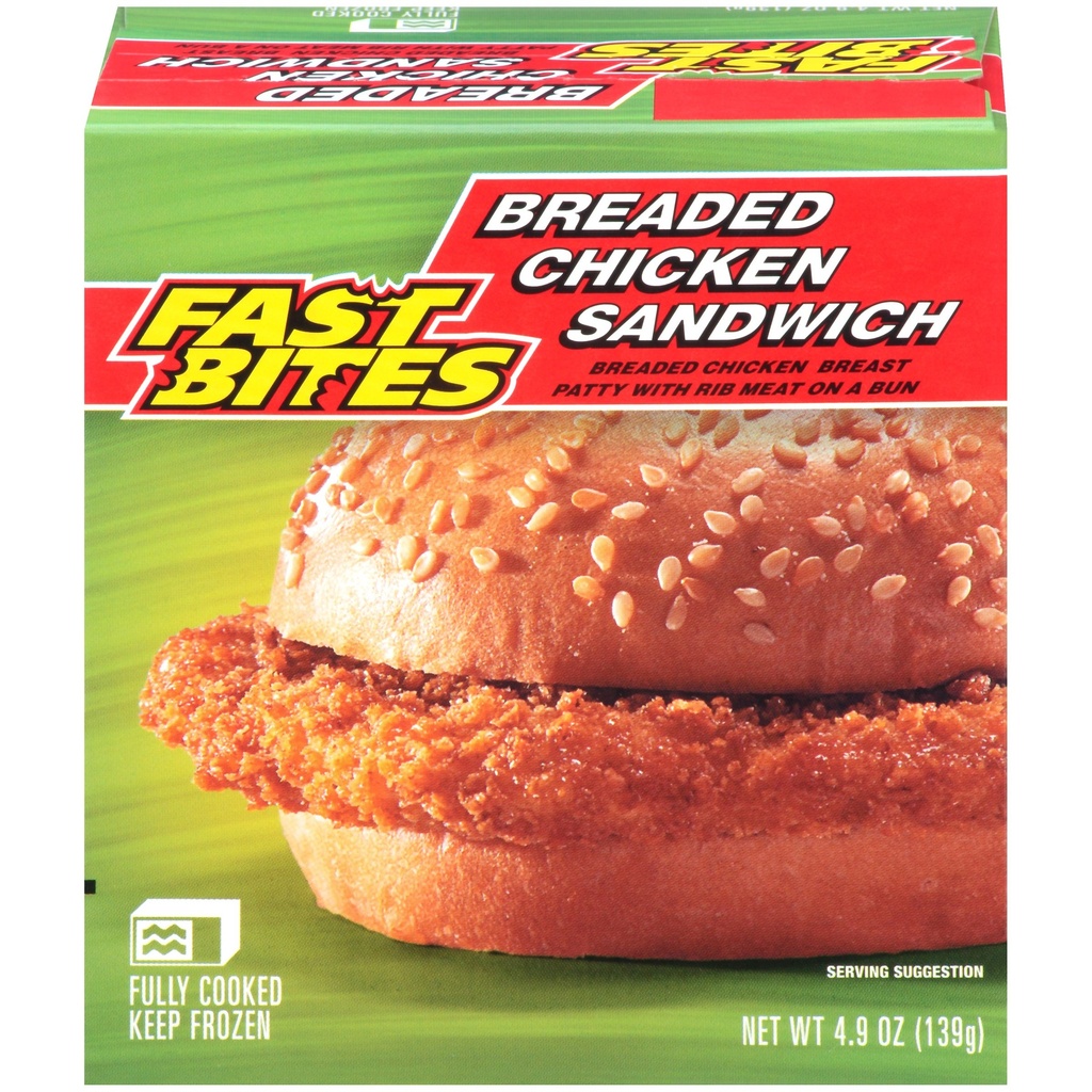 FAST BITES CHICKEN SANDWICH 4.9oz
