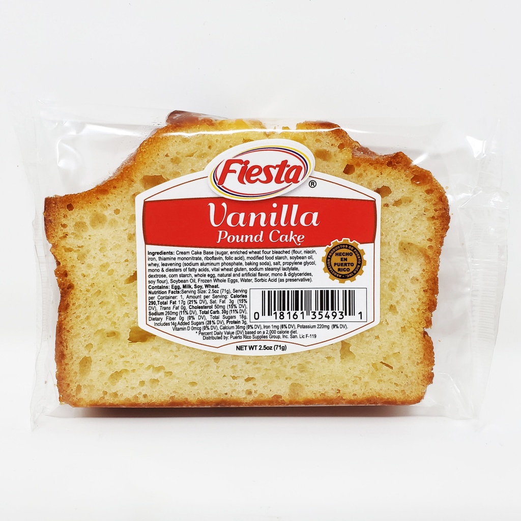 FIESTA VANILLA CAKE 2.5oz     