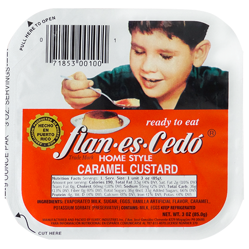 FLAN-ES-CEDO 3 OZ             