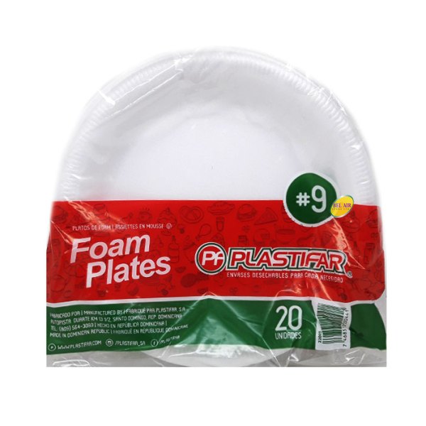 FOAM PLATES 20 UNIDADES       