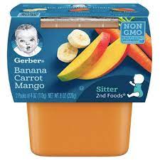 GERBER BANANA CARROT MANGO 8oz