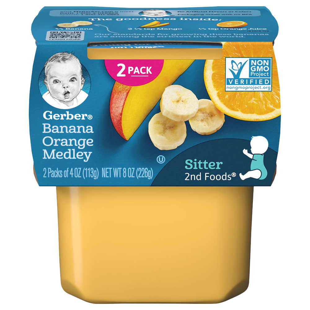 GERBER BANANA ORANGE MEDLEY 8oz
