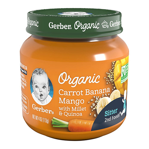 GERBER ORGANIC CAROT/BANA/MANG