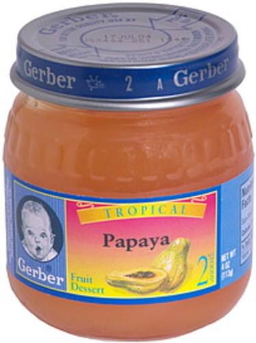 GERBER PAPAYA DESERT 4oz      