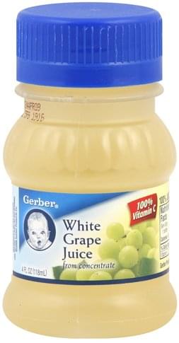 GERBER WHITE GRAPE JUICE 4oz  
