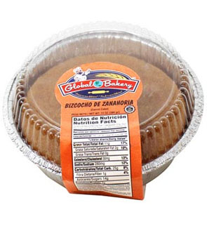 GLOBAL BIZCOCHO ZANAHORIA 10oz