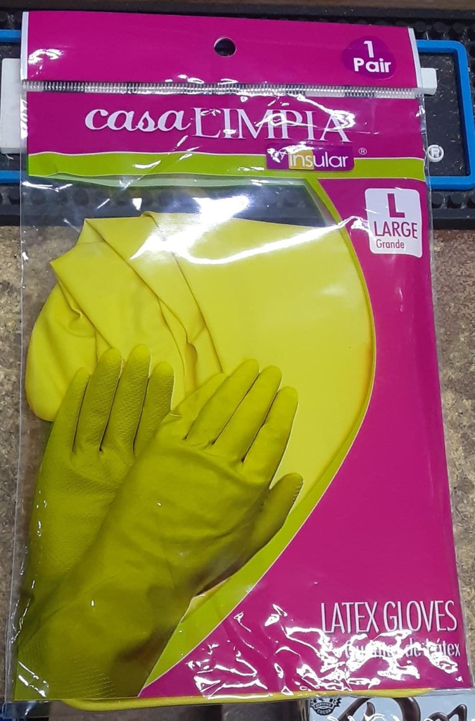 GUANTES/FREGAR CASA LIMPIA L  