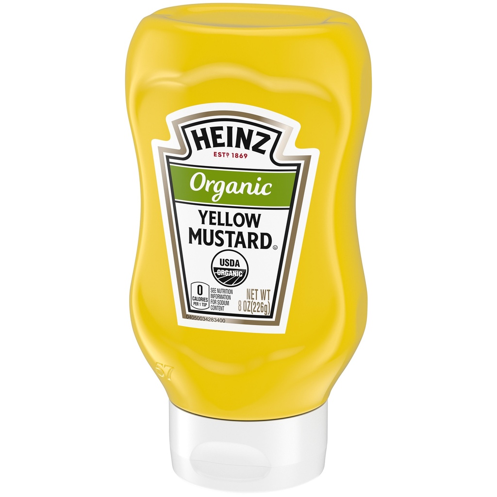 HEINZ YELLO MUSTARD ORGANIC 8o