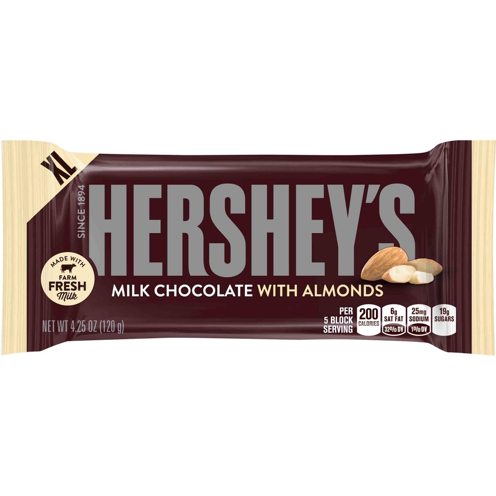 HERSHEY'S ALMOND XL 4.25oz    