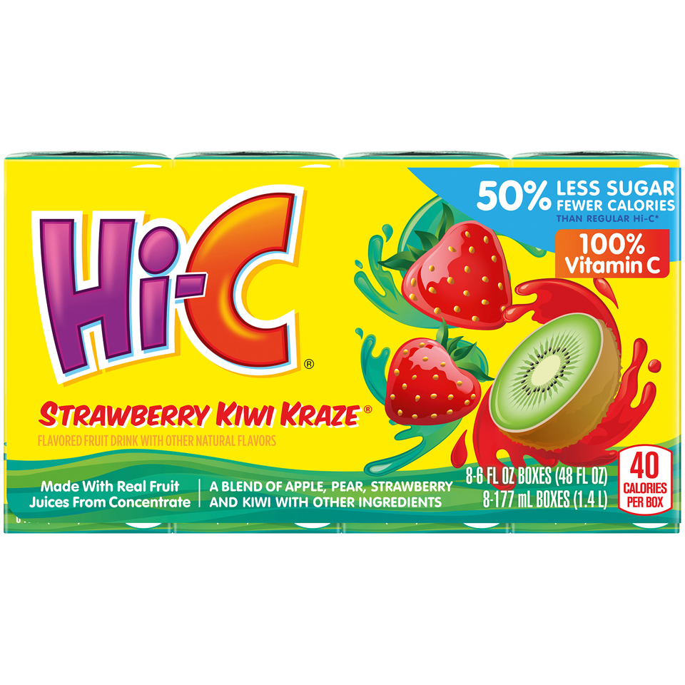 HI-C STRABERRY KIWI 6oz EMPAQUE DE 8