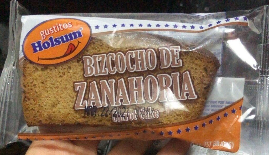 HOLSUM BIZCOCHO DE ZANAHORIA  