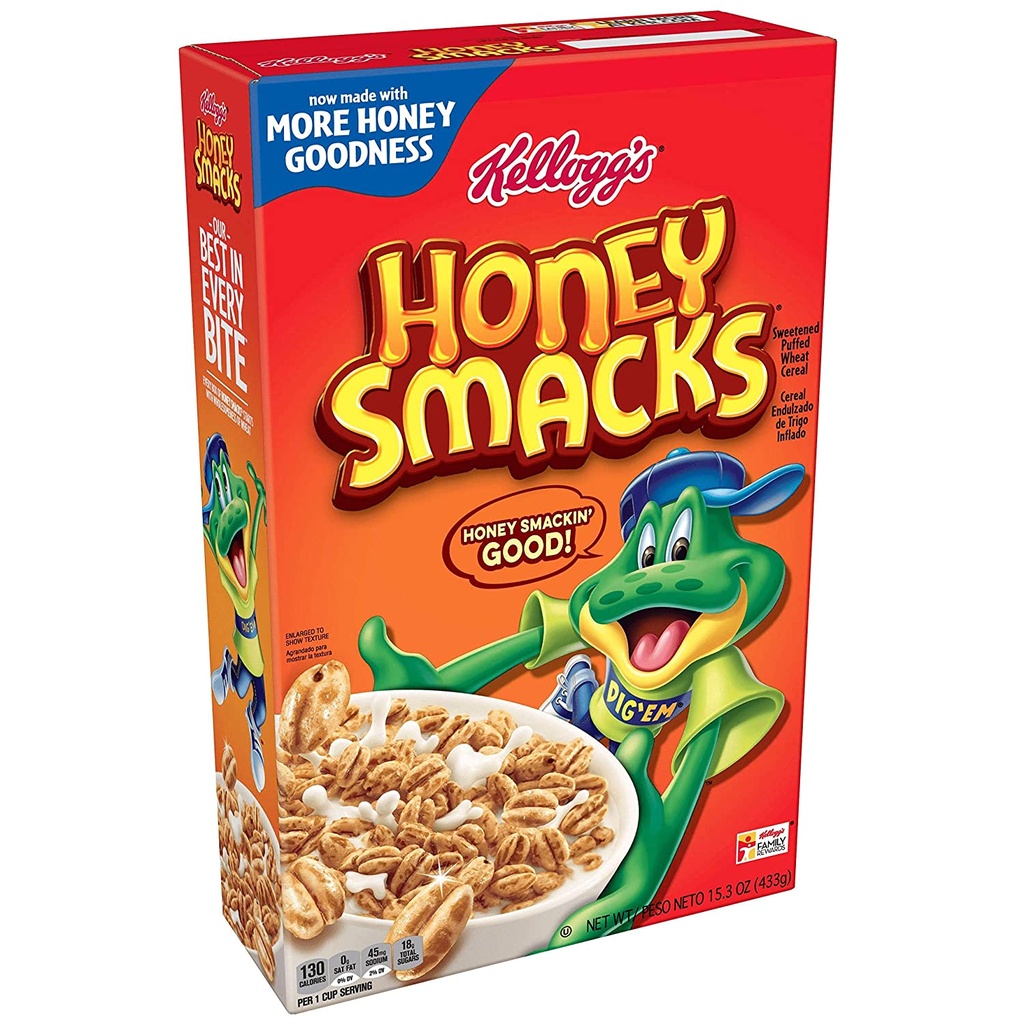 HONEY SMACKS KELLOGGS 15.3oz  