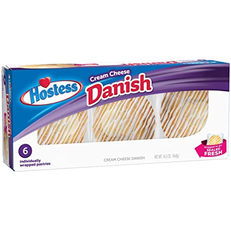 HOSTESS C/CHEESE DANISH PQ 6  
