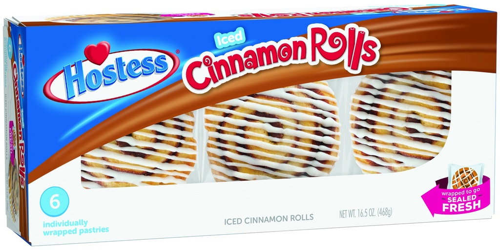 HOSTESS CINNAMON ROLLS PQ 6   