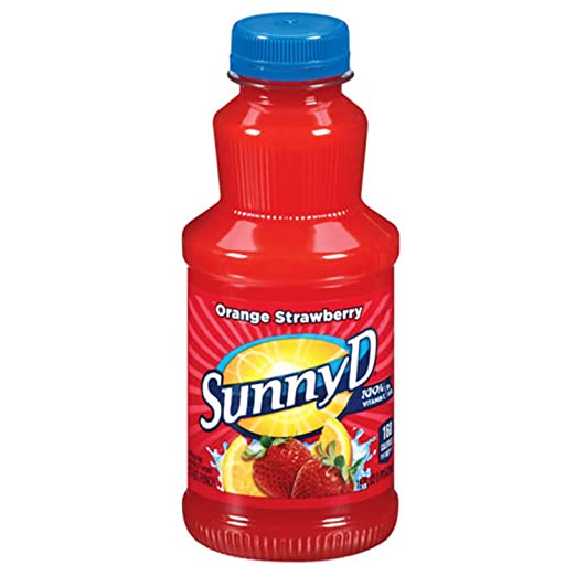 JUGO SUNNY D ORANGE STRAW 16oz