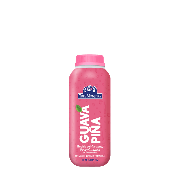 JUGO TRES MONJITAS GUAVA 14oz 