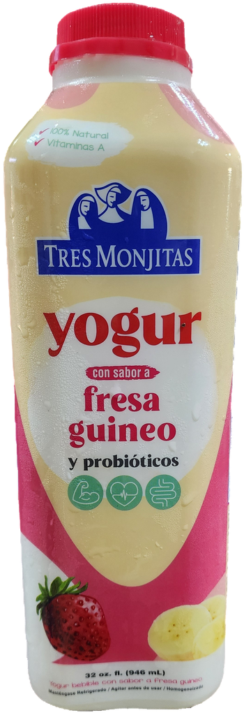 YOGURT 3 MONJITAS STRW/BANANA 32oz