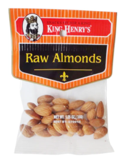 KING'S HENRY'S RAW WALNUTS 2oz