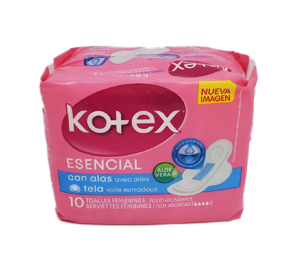 KOTEX ESENCIAL NORMAL PQT 10  
