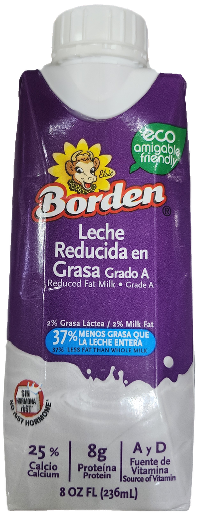 UHT BORDEN LECHE 2% GRASA 8oz
