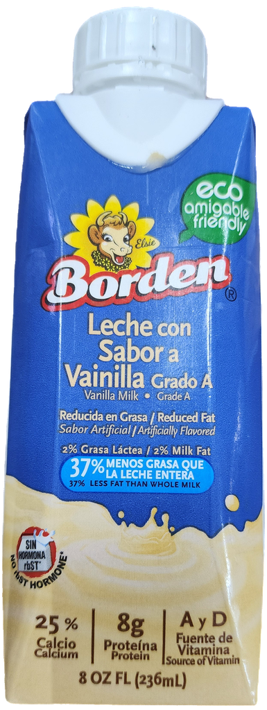 LECHE BORDEN VANILLA 8oz