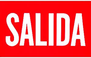 LETRERO SALIDA                
