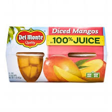 DEL MONTE DICED MANGO 4oz