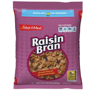 MALT O MEAL RAISIN BRAN 15oz  