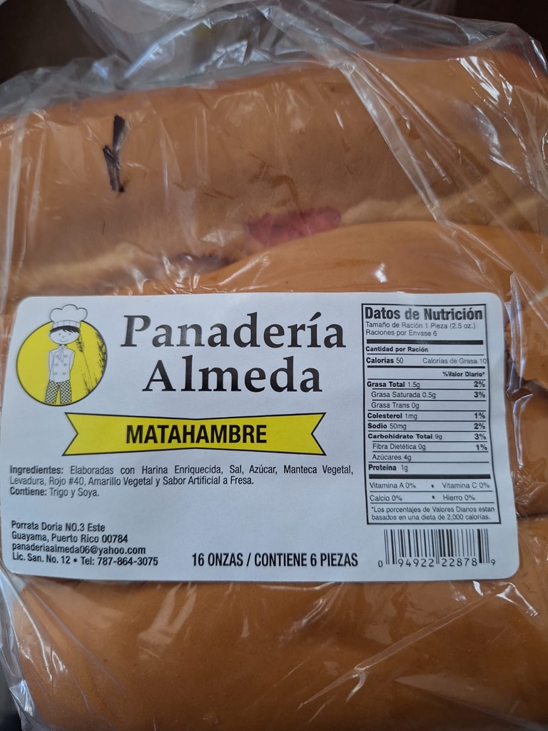 MATA HAMBRE PANADERIA ALMEDA 16oz