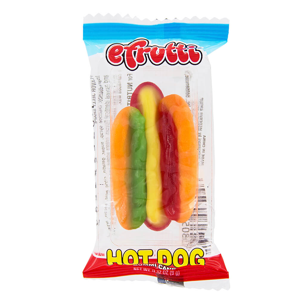 MINI HOT DOG GUMMY CANDY      