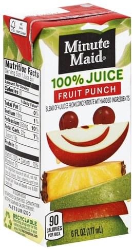 MINUTE MAIDN FRUIT PUNCH 6oz  