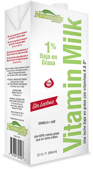 NATURALLY SIN LACTOSA SIN GRAS