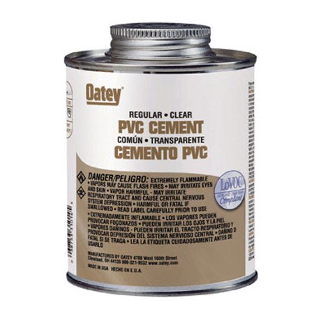 OATEY CLEAR PVC CEMENT 4oz    