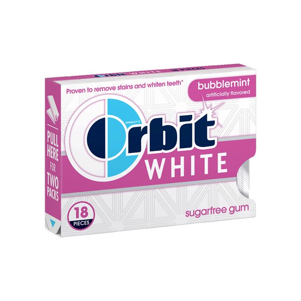 ORBIT WHITE BUBBLEMINT        