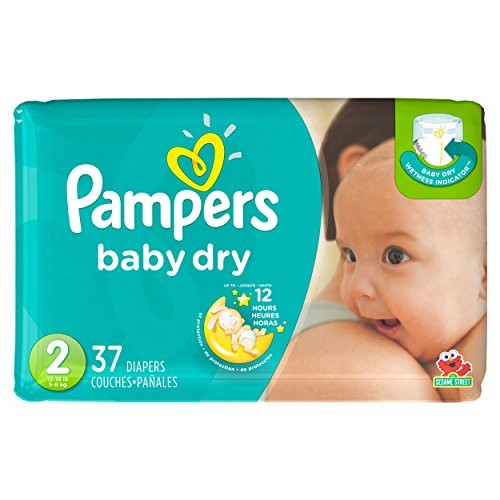 PAMPERS BABY DRY #2 PAQ 37    