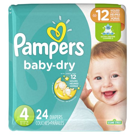 PAMPERS BABY DRY #4 PQ 24     