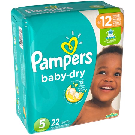 PAMPERS BABY DRY #5 PQ 22     