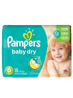 PAMPERS BABY DRY #6 PQ 18     