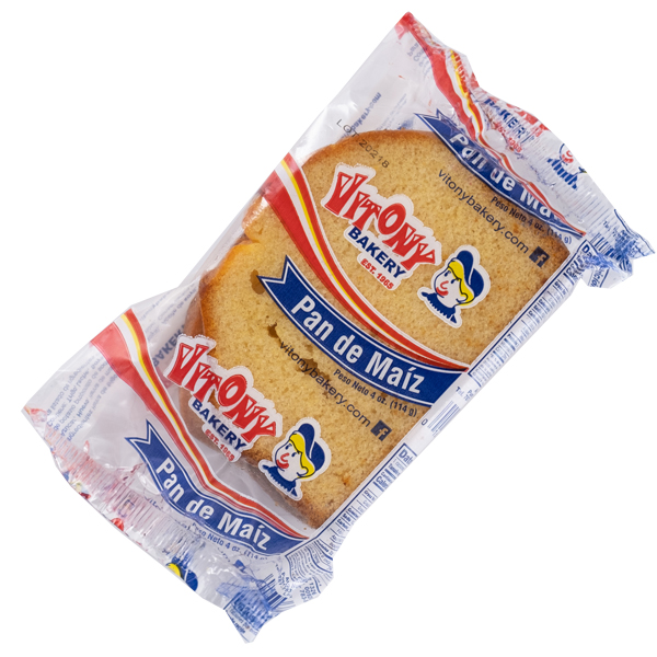 PAN DE MAIZ VITONY BAKERY 4oz 