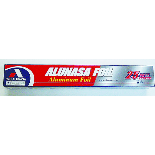 PAPEL ALUMINIO ALUNASA 25ft   