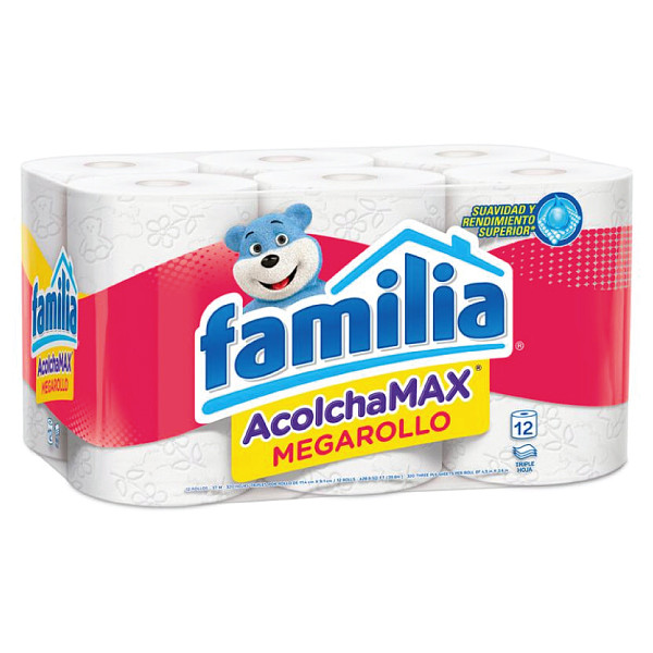 PAPEL DE BAÑO FAMILIA PQT/12  