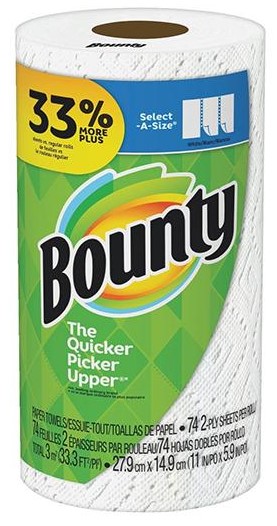 PAPEL TOALLA BOUNTY SEL/SIZE  