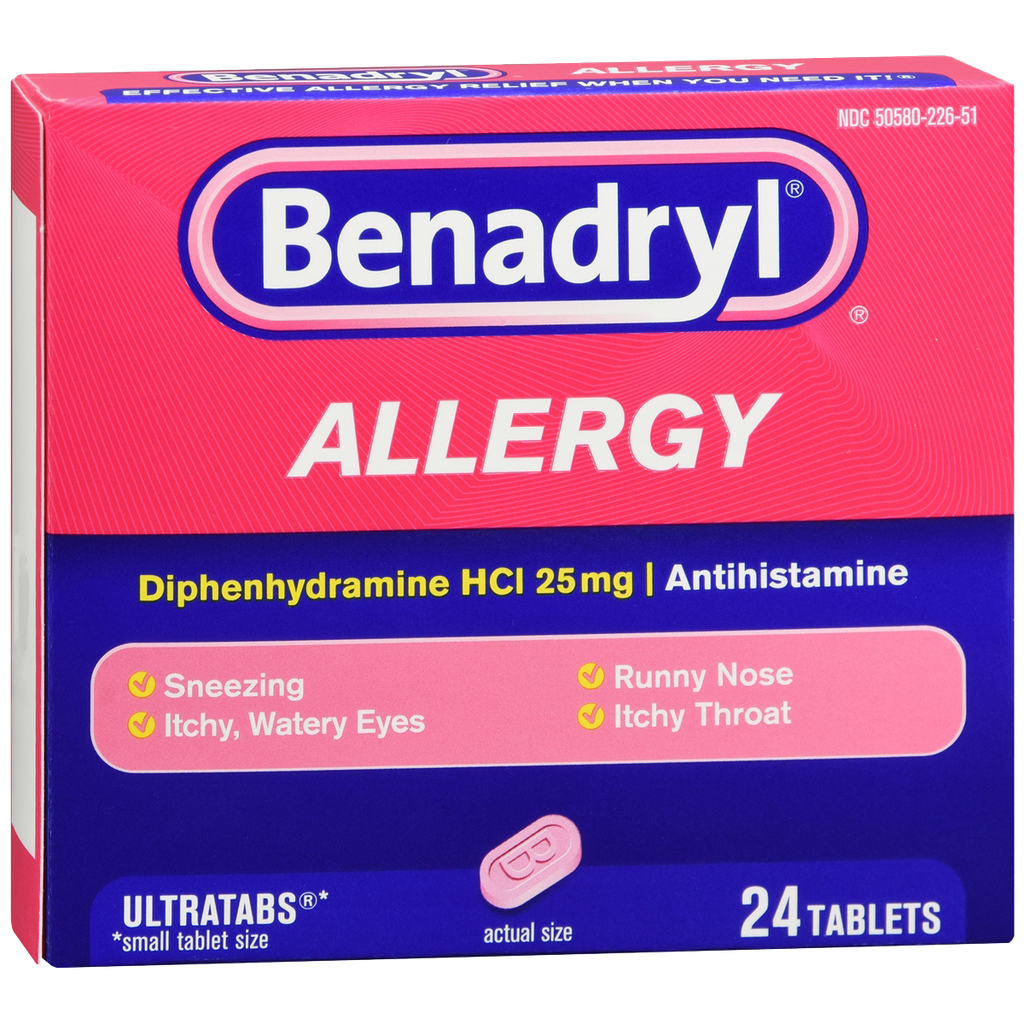 PASTILLAS BENADRYL CAJA 24    