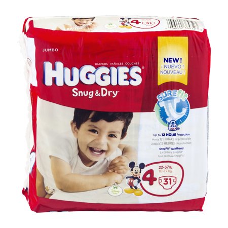 PAÑALES BEBE HUGGIES 4 PQ 31  