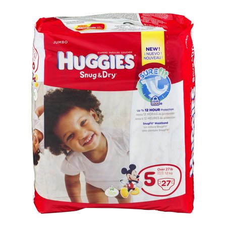 PAÑALES BEBE HUGGIES 5 PQ 27  